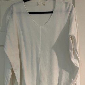Dreamers super soft lounge sweater top pullover white